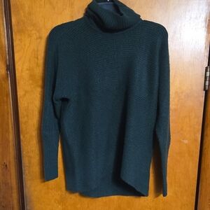 CeCe Forest Green Cowl Neck Sweater